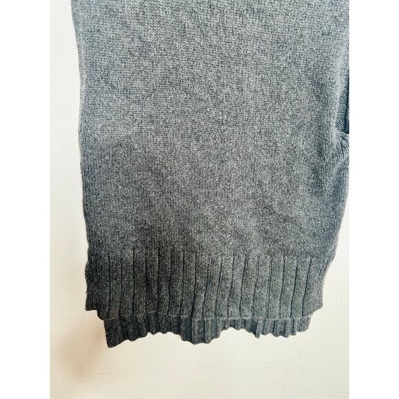 GREY Gray Sleeveless Turtleneck Wool Alpaca Blend  Loose Fitting Sweater sz XL - Picture 6 of 7
